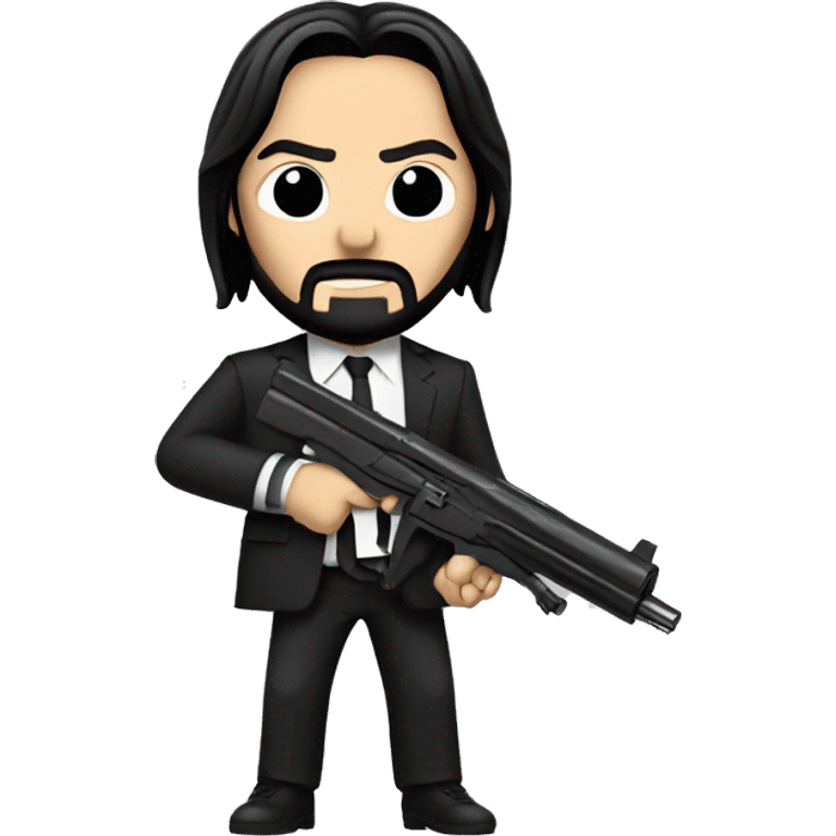 john wick with gun emoji