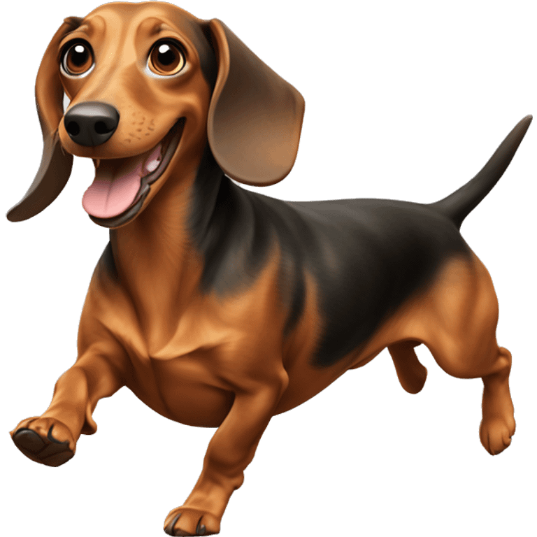 running dachshund emoji