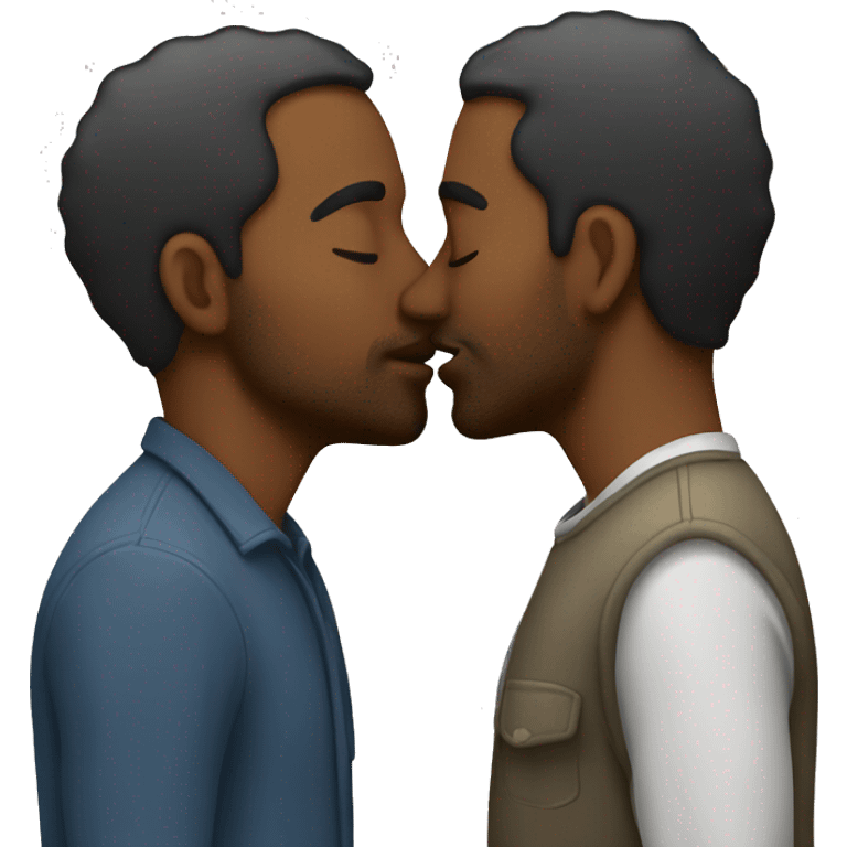 Couple kissing emoji