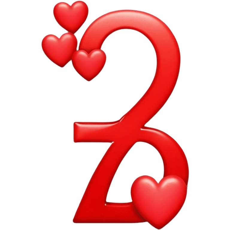 number 7 with hearts emoji