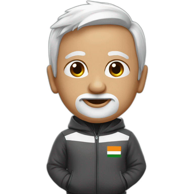 Modi in track suit  emoji