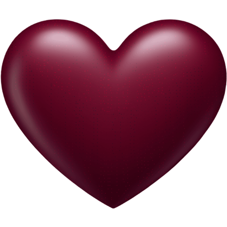 burgundy heart emoji