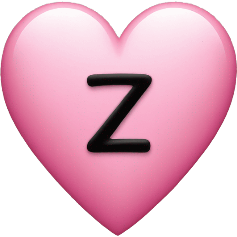 A pink heart emoji with "Z1" written in it emoji