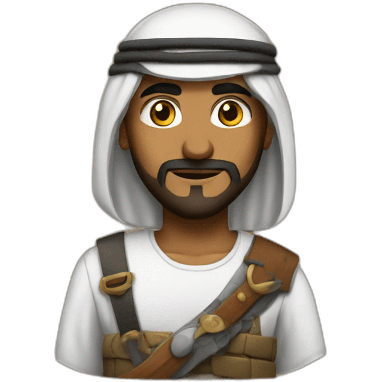 Arab warrior Khalifa emoji