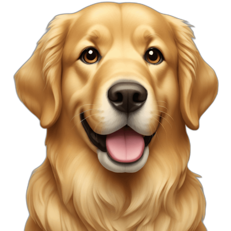 american golden retriever emoji