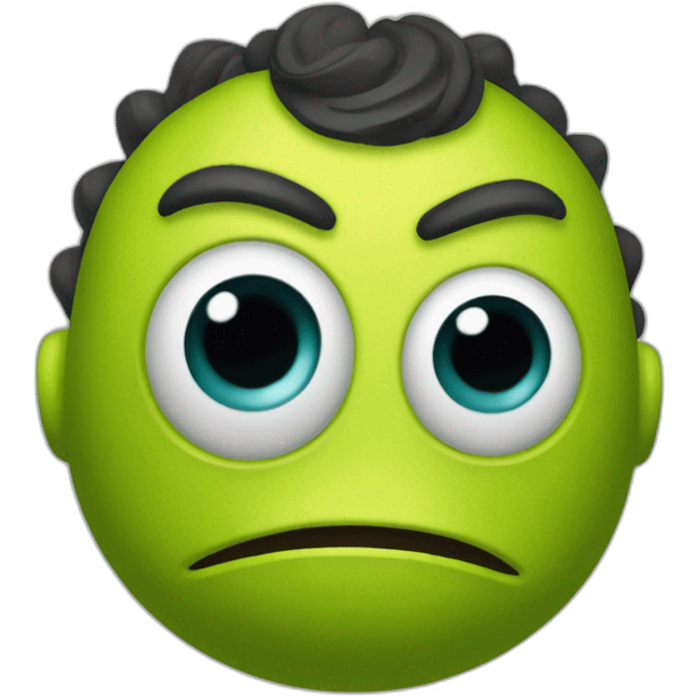 Dark skinned mark wazowski emoji