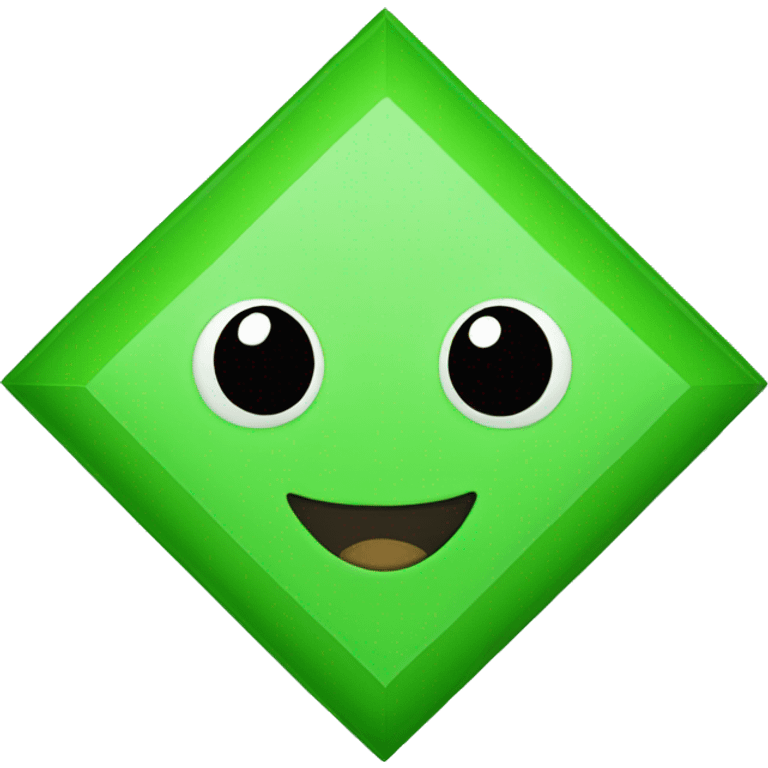 Green rhombus emoji