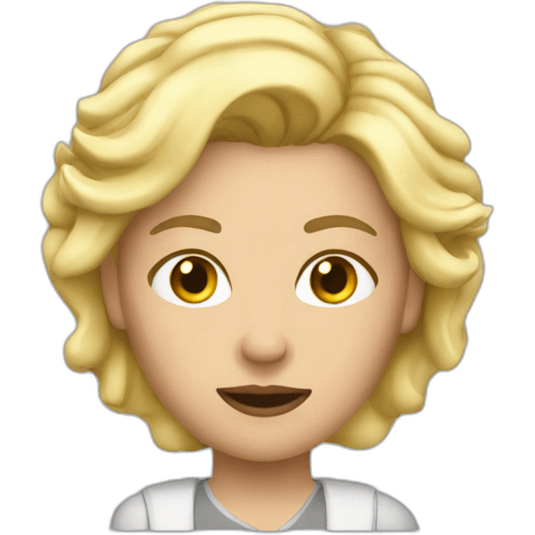 Woman blonde bad driver emoji