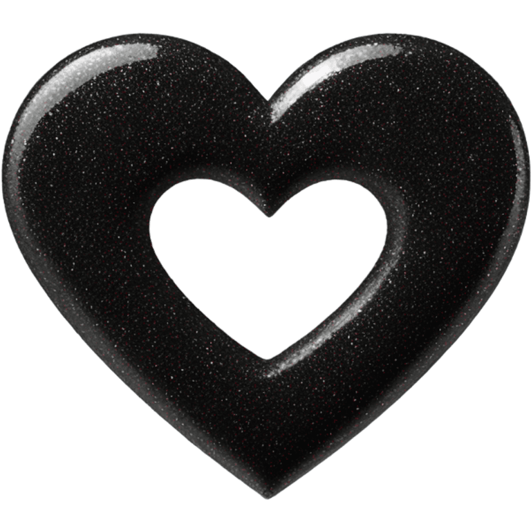 Black glittery heart emoji