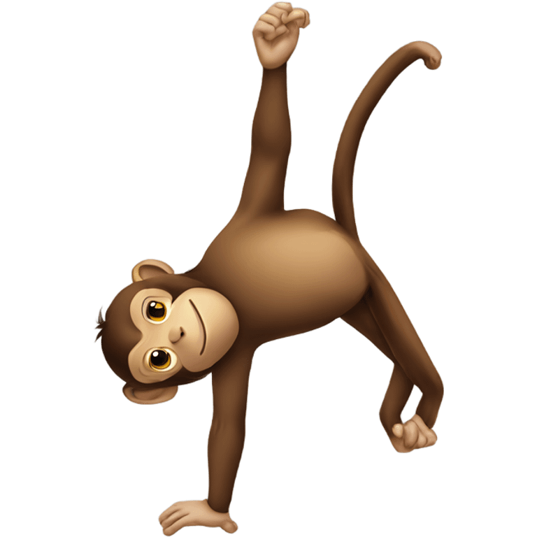 monkey handstand emoji