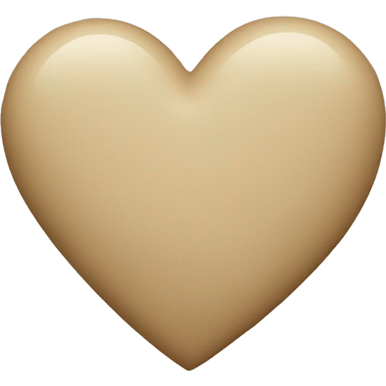 Beige heart  emoji