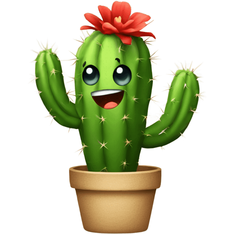 Cactus doing the cha-cha emoji