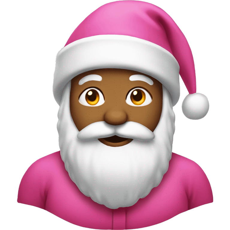 Pink santa emoji