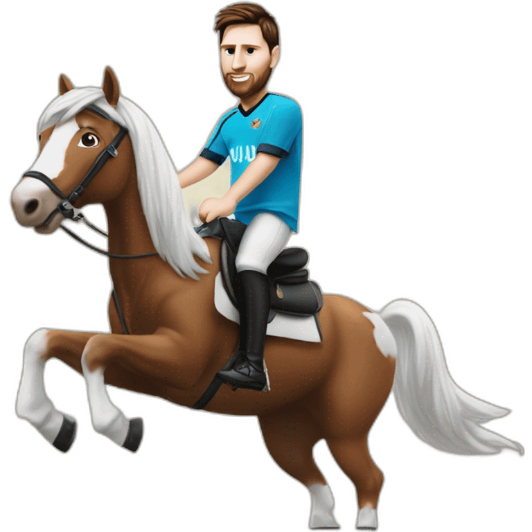 messi sur un cheval emoji