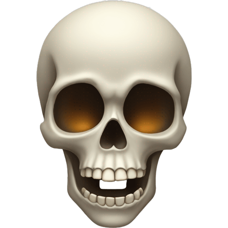 Skull being shocked emoji