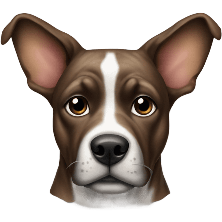 Dog brindle with pointed ears  emoji