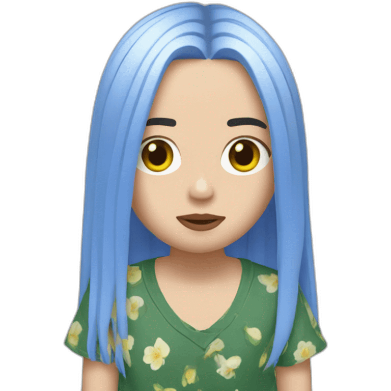 Billie Eilish plage debout emoji