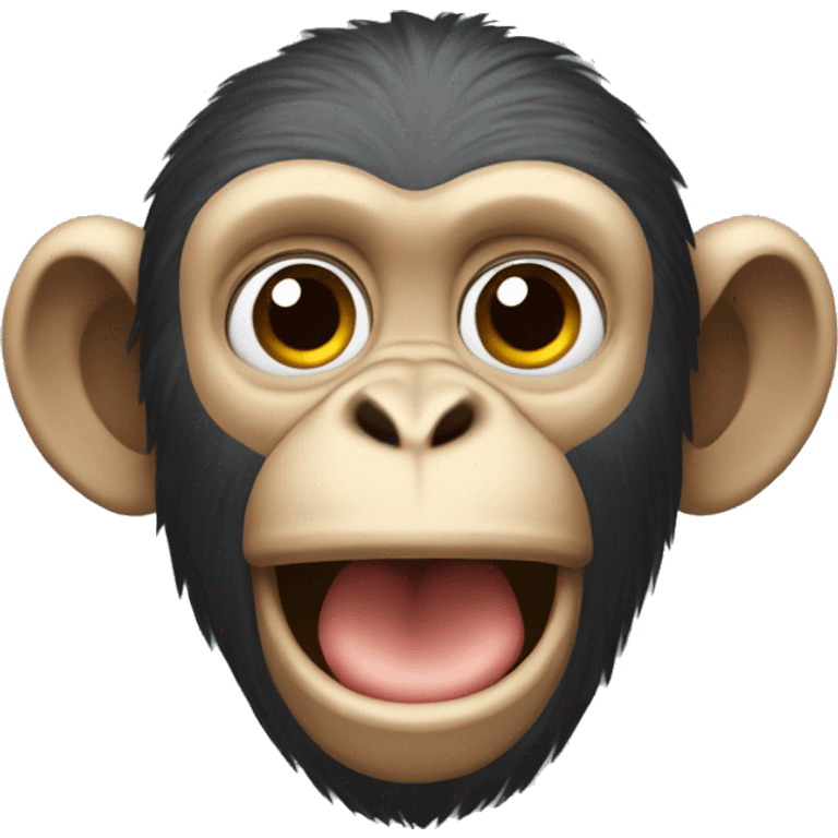 Monkey breakcancing on its head emoji