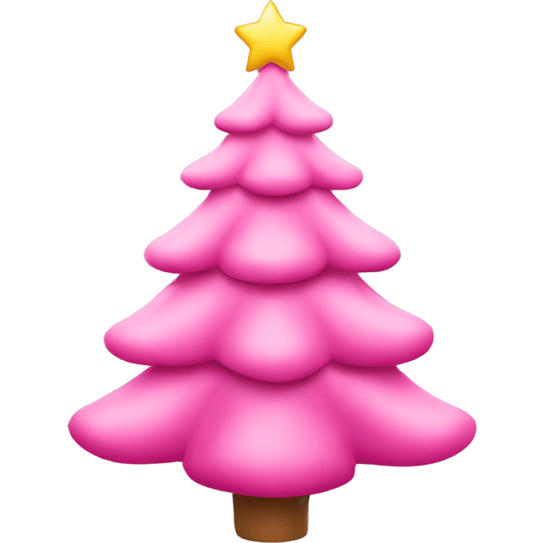 pink Christmas tree emoji