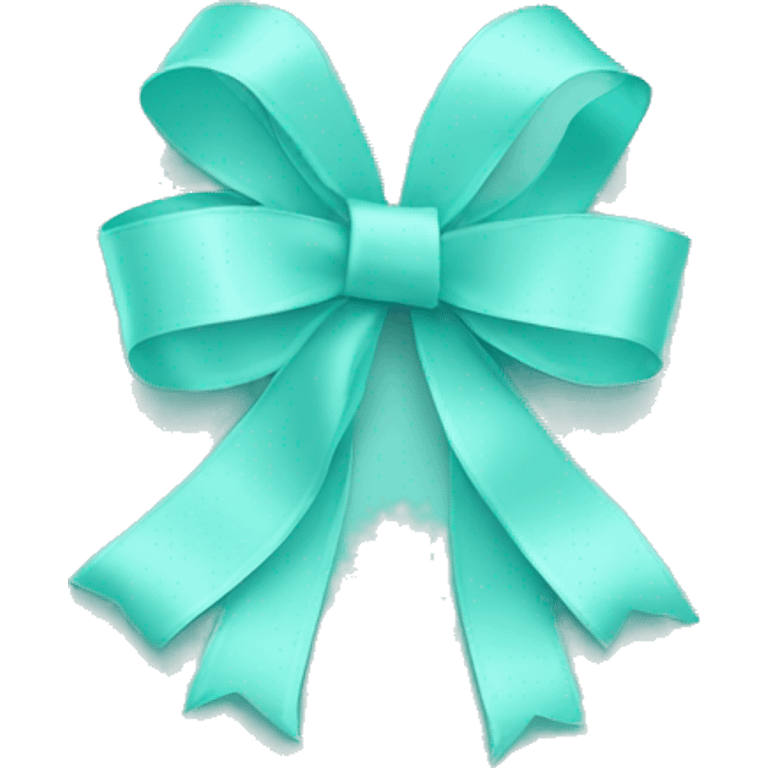 Ribbon in Tiffany blue emoji