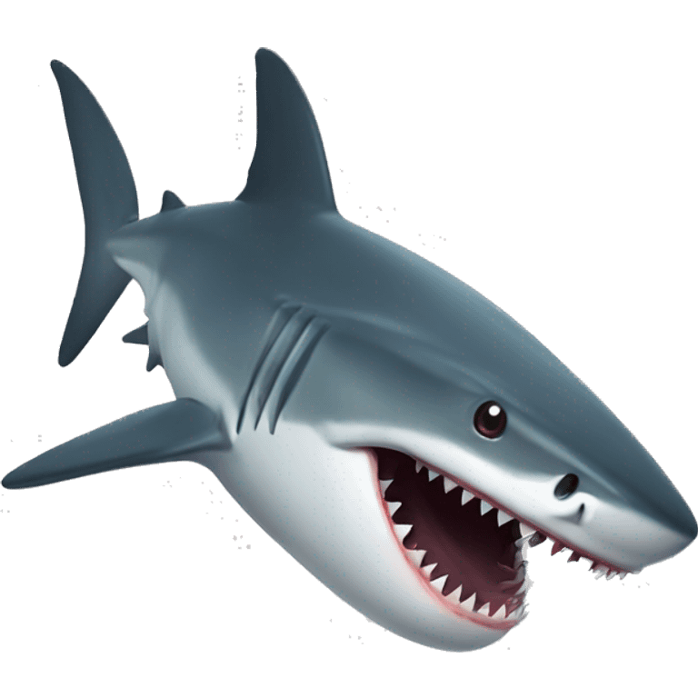 Shark eating emoji