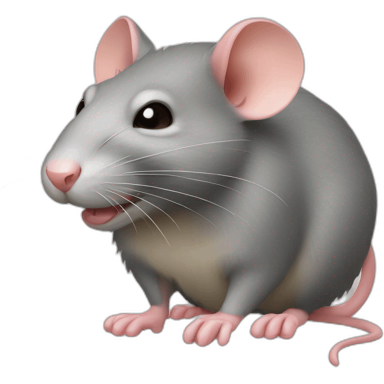 Rat qui croque un pieds emoji