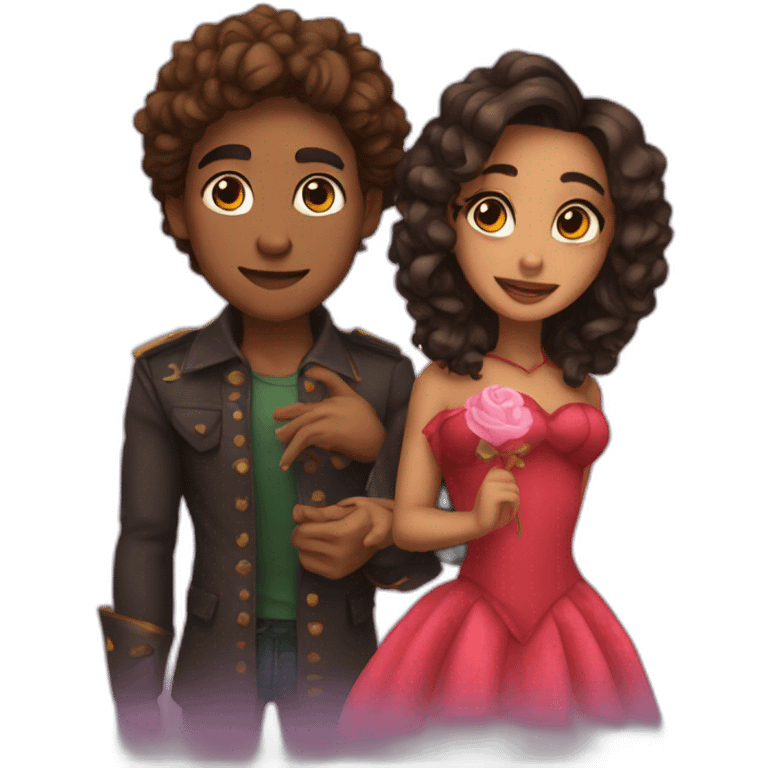 Valentine et jade emoji