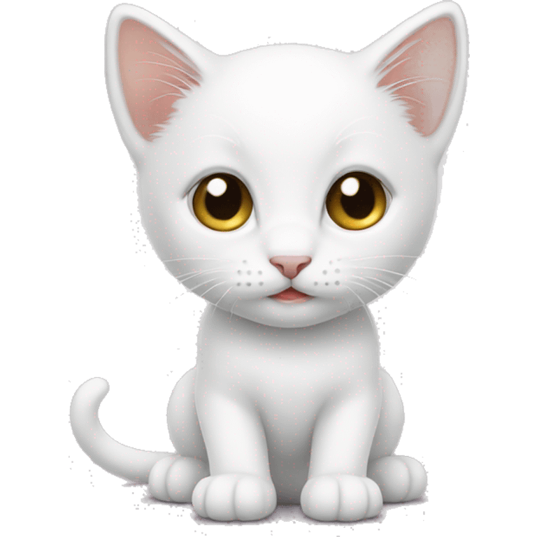 White kitten emoji