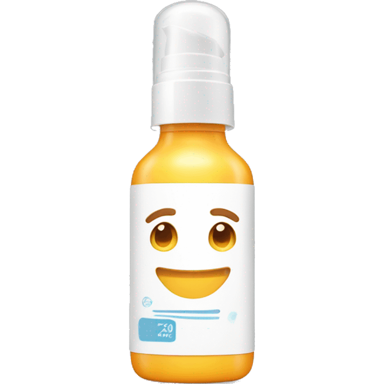 facial sunscreen bottle emoji