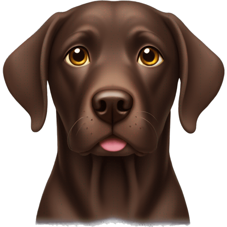 Chocolate lab emoji