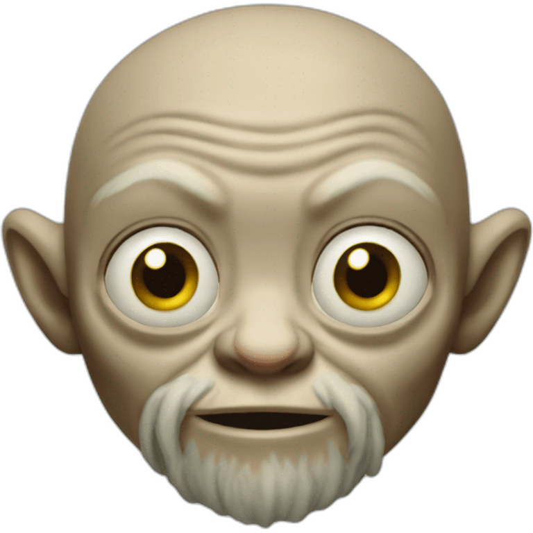 Gollum with a brown beard emoji