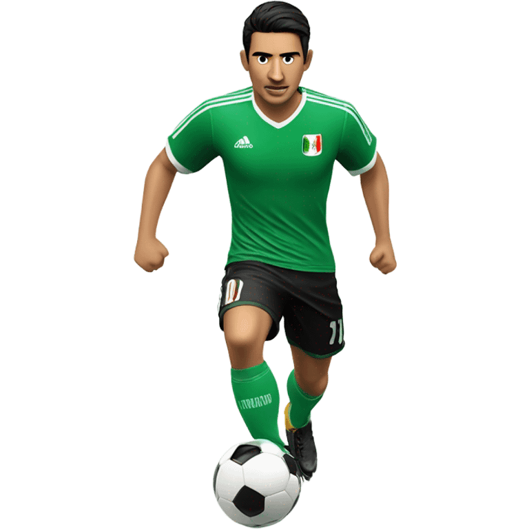 A Mexican soccer player emoji