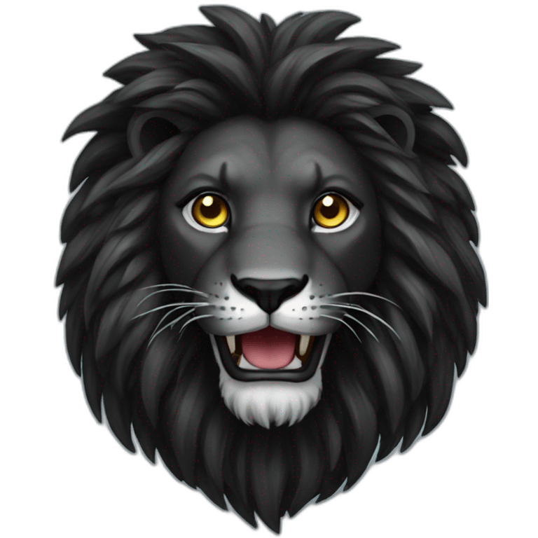 Black lion gaming emoji