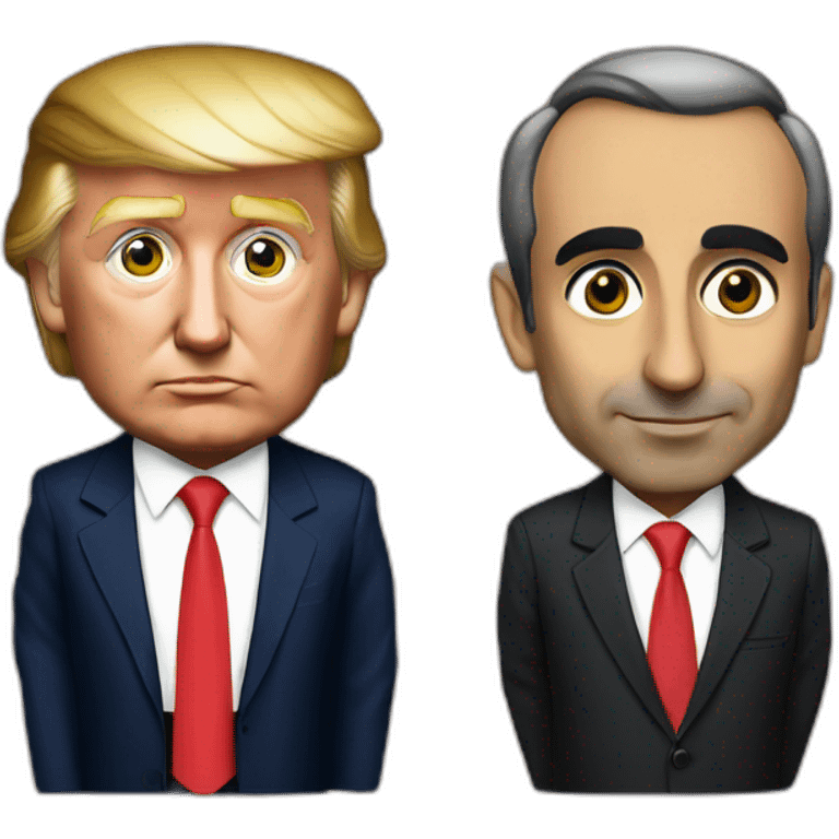 Donald trump et Eric zemmour emoji