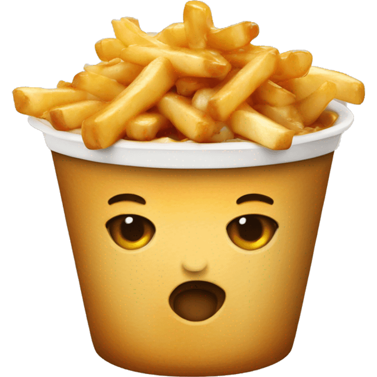 Poutine mange des poutine emoji