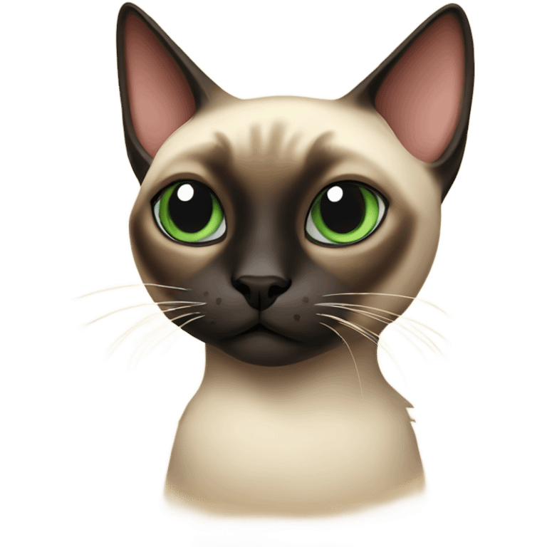 Evil Siamese cat  emoji