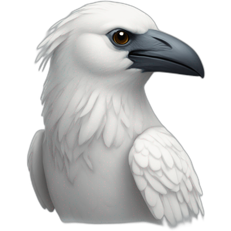 white raven emoji