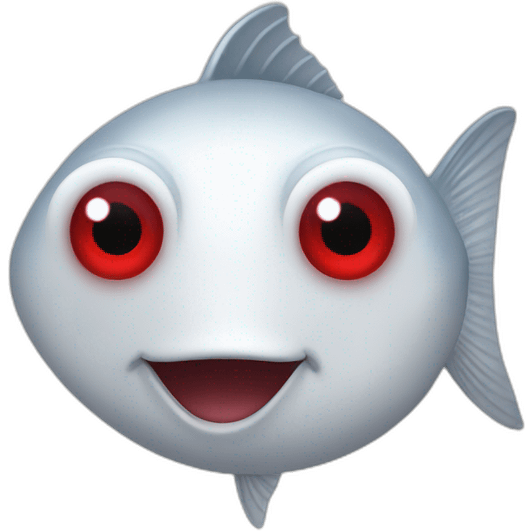 White fish red eyes emoji