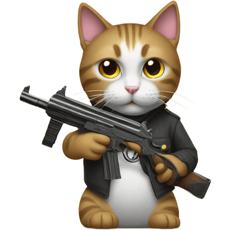 Cat with a gun  emoji