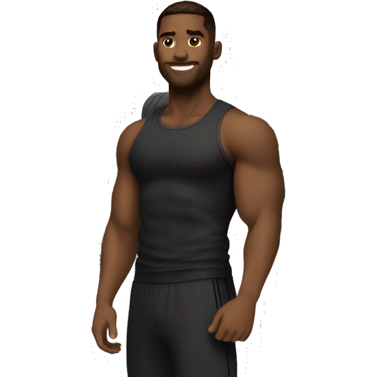 Black gym wear emoji