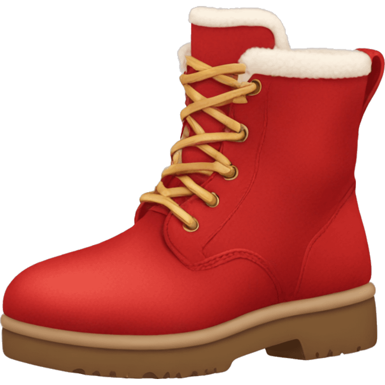 red ugg boot emoji