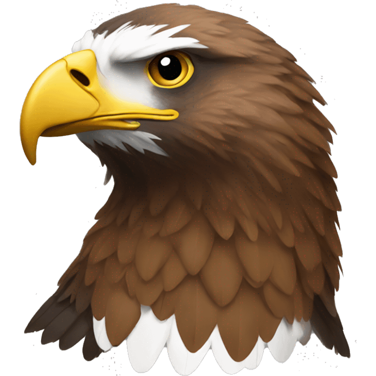 Brown eagle. No white neck emoji