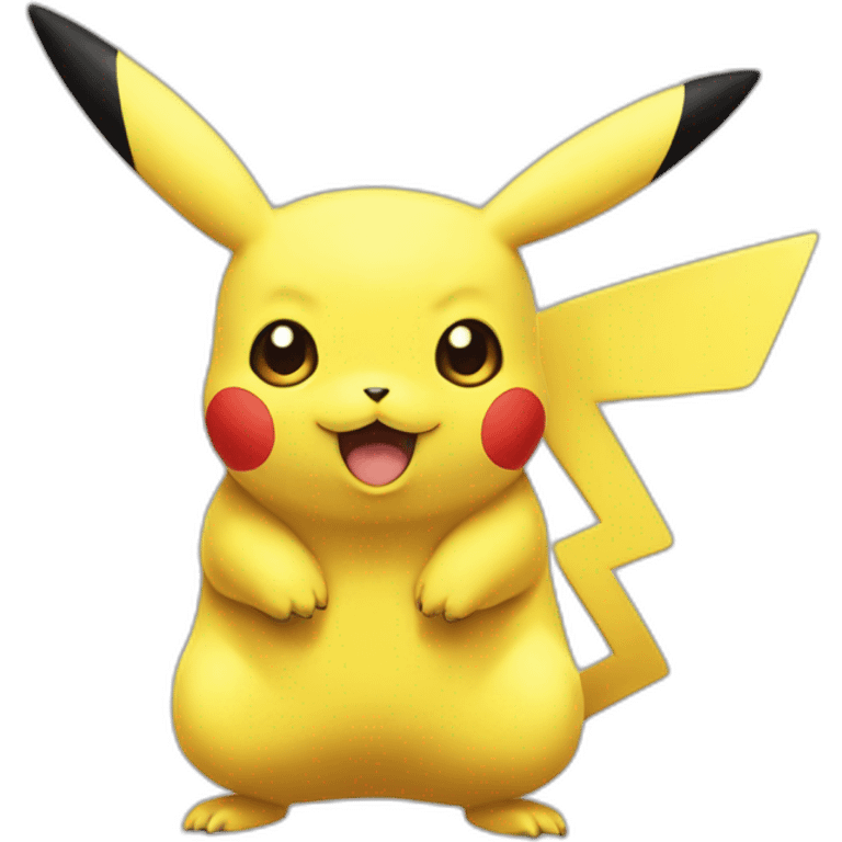 Pikachu sur Carapuce pokémin emoji