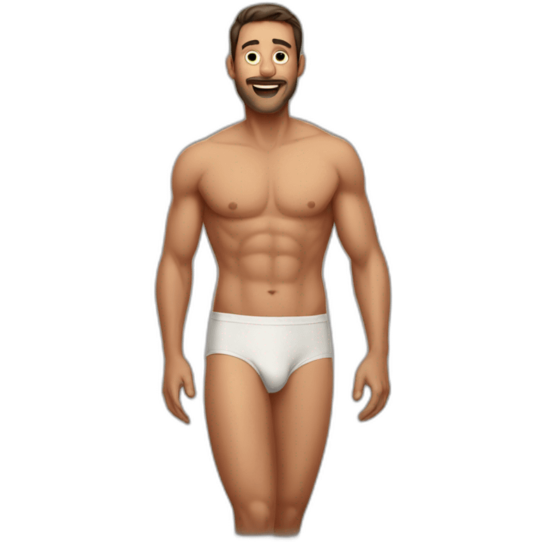 Man in underwear emoji