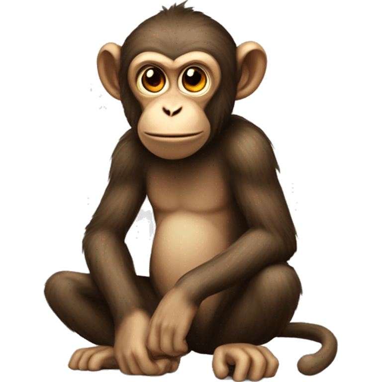 Monkey with game emoji