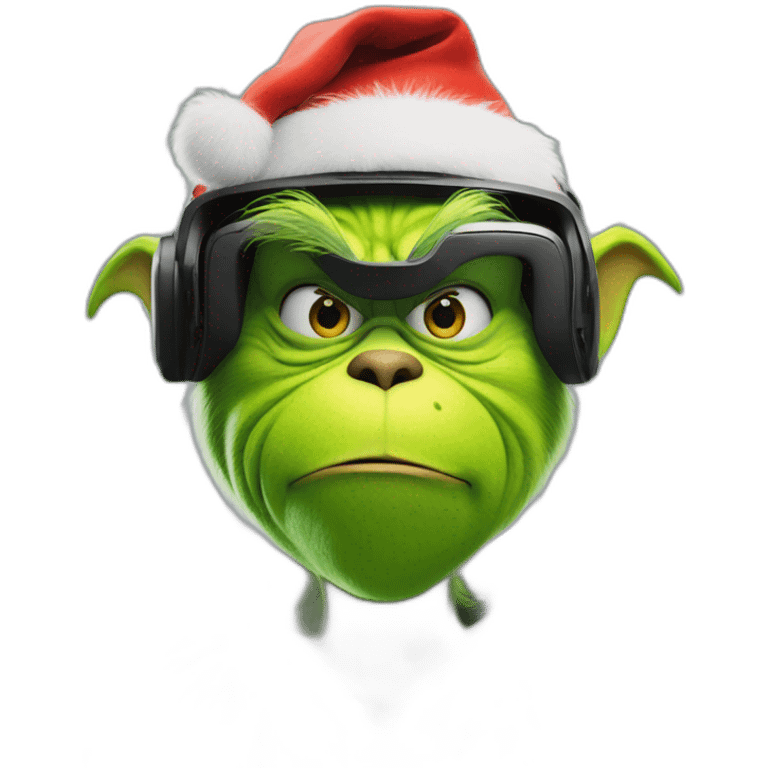 Grinch in vr headset emoji