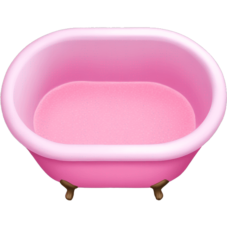 Pink bath emoji