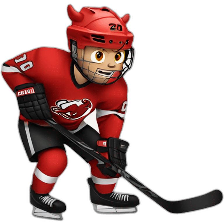 hockey devil emoji