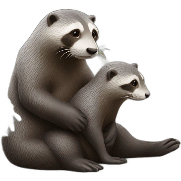 Maman sur loutre emoji