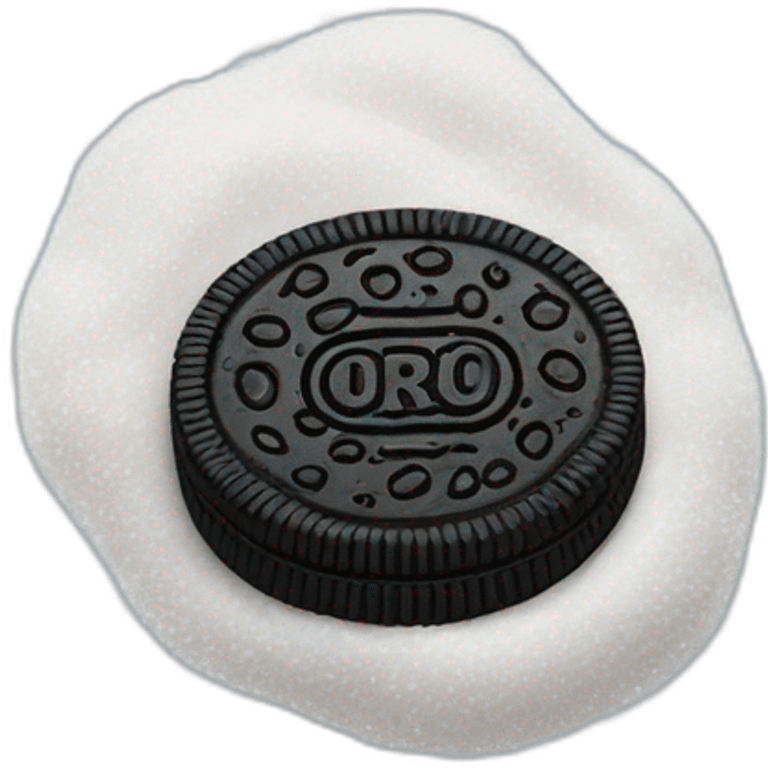 Oreo with salt emoji